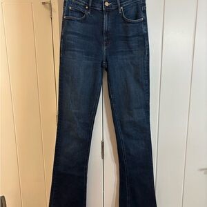 MOTHER Dark Blue Boot Cut Jeans